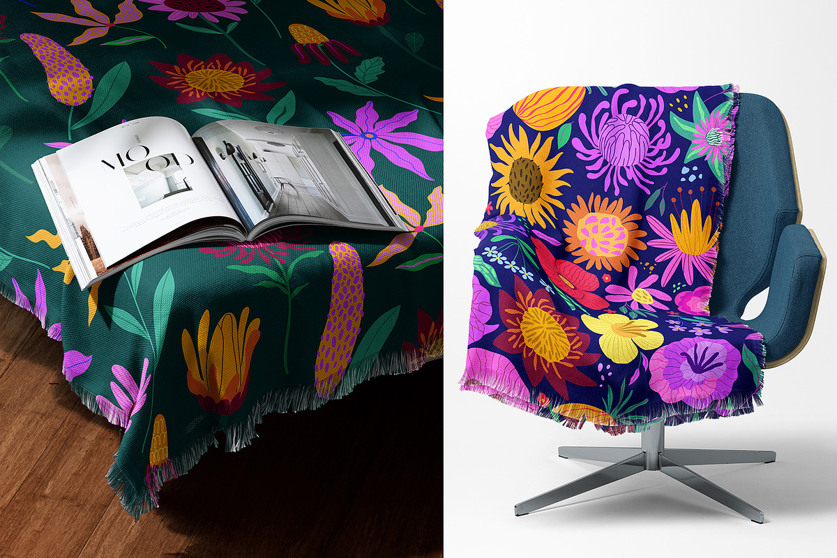 Bold Floral Illustration, a Decorative Illustration by OxanaTally (Photo 5 of 10)