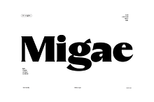 Migae | Display Font