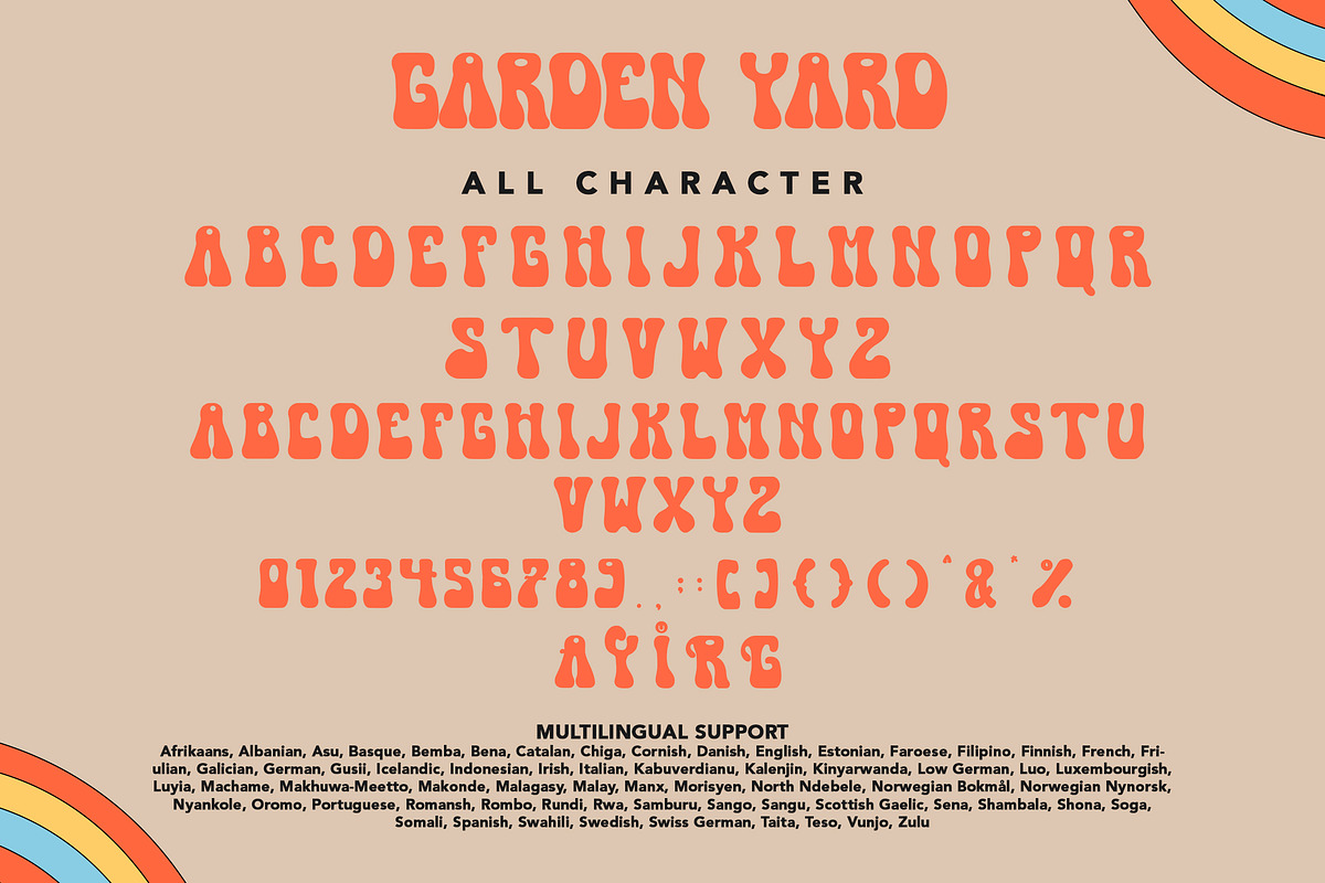 Garden Yard, a Sans Serif Font by HATFSTUDIO (Photo 7 of 8)