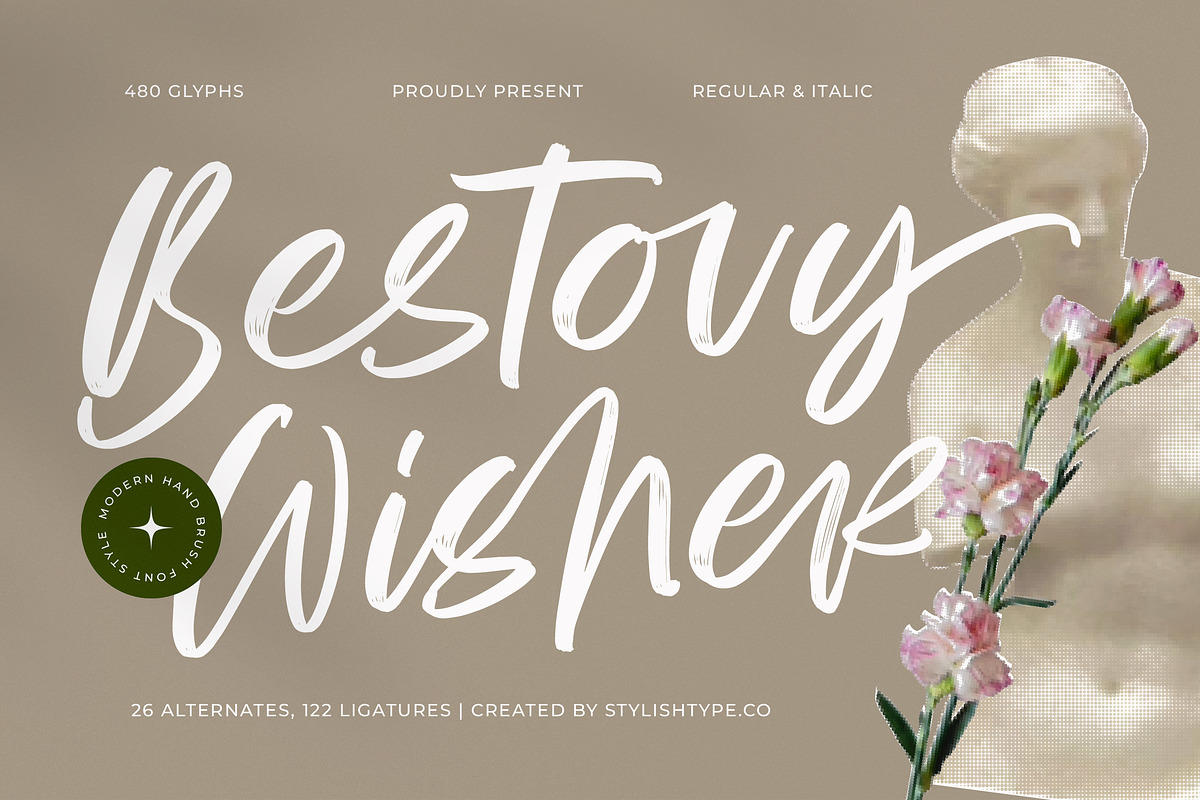 Bestovy Wisher Modern Handbrush Font, a Script Font by stylishtype.co (Photo 1 of 15)