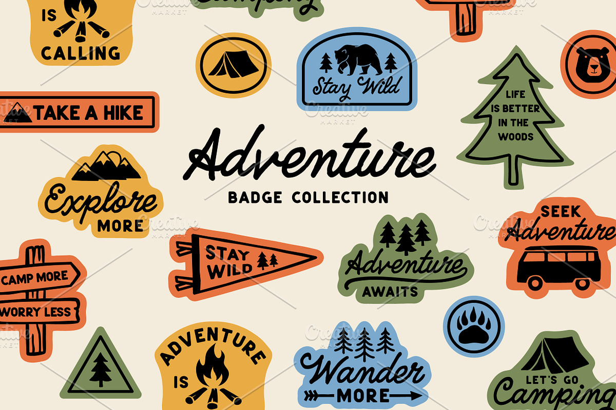 Adventure Badge Collection, a Graphic by cd-design.co (Photo 1 of 6)