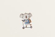 Koala in a blue t-shirt, a Pattern Graphic by Olena Kuznietsova (Thumbnail 10 of 10)