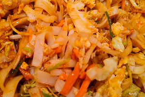 Stir-fried noodles with vegetables, a Food & Drink Photo by DanFLCreativo