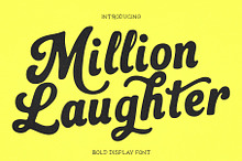 Million Laughter – Bold Display Font