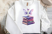 Spring Books Clipart, Purple Books P, an Illustration by DreamCafeArt (Thumbnail 5 of 5)