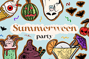 Summerween party, a Seasonal Illustration by Allie_art (Thumbnail 1 of 9)
