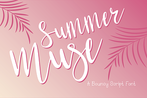 Summer Muse Cursive Script Font