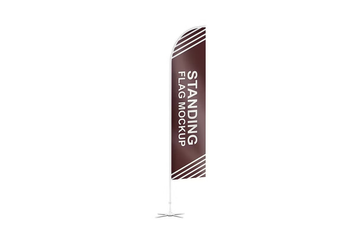 Feather Flag Mockup, a Product Mockup by GraphicsPixel (Photo 4 of 5)