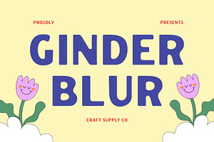 Ginder Blur, a Sans Serif Font by Craft Supply Co.