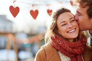 Happy young couple enjoying, a Holiday Photo by MistyDay