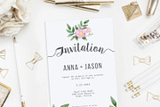 Rosehip Watercolor Wedding Invite, an Invitation Template by Love Design (Thumbnail 3 of 7)
