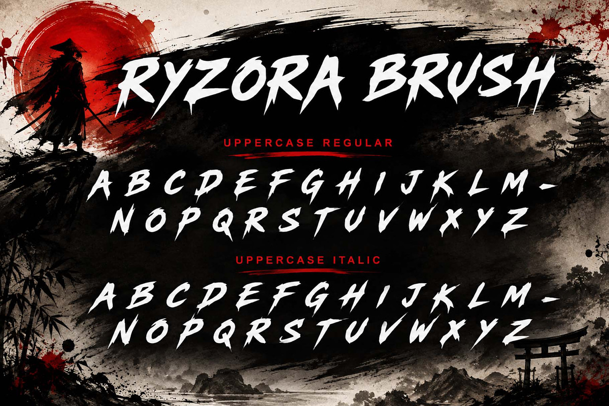 Ryzora Brush, a Handwritten Font by Yoga Letter (Photo 6 of 9)