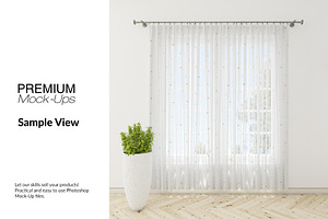 Voile Net Curtain Set