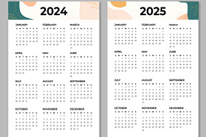 Wall Calendar 2024 To 2027 Template