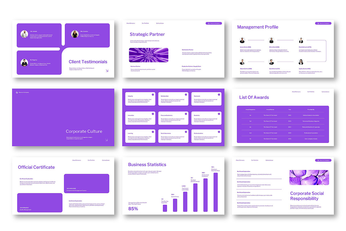 Company Profile Powerpoint Presentat preview 4