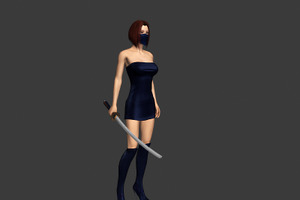 3DFoin - Female Ninja