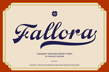 ED Fallora - Vintage Script Font