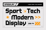 Spedslay, a Sans Serif Font by graphicook (Thumbnail 2 of 9)