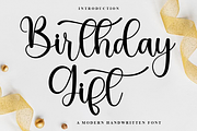 Birthday Gift, a Handwritten Font by FreshTypeINK (Thumbnail 1 of 8)