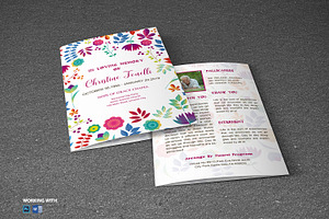 Funeral Program Template Editable