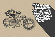 Ginchiest - Retro Bold Script, a Script Font by Ridha-38.lineart (Thumbnail 9 of 14)