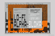 Lo-Fi ALPHA BLOKA Display Font, a Sans Serif Font by Lo-Fi Dept (Thumbnail 6 of 6)