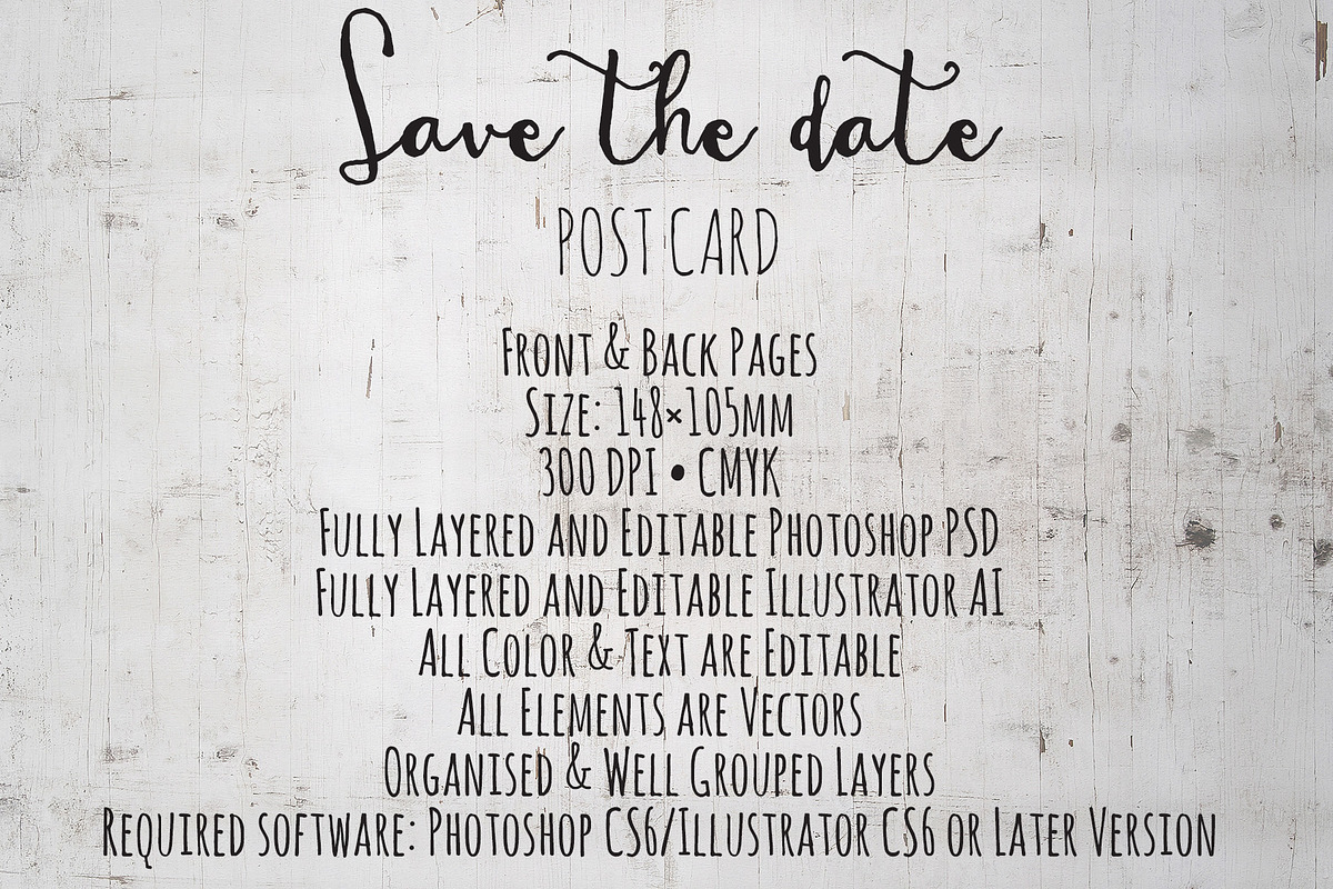 Save The Date Postcard, a Graphic by DocWilson (Photo 2 of 3)