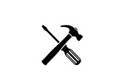 Crossed Hammer Screwdriver Icon, an Icon by musafir_fashion (Thumbnail 3 of 10)
