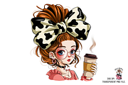 10 Adorable Coffee Lover Clipart PNG, a Graphic by Clipart Bloom (Thumbnail 3 of 11)