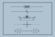 Decorative Floral dividers frames, a Decorative Illustration by Photoshop Action (Thumbnail 6 of 6)