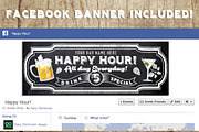 Chalk Happy Hour Flyer, a Flyer Template by SkyvaraSupply (Thumbnail 3 of 3)