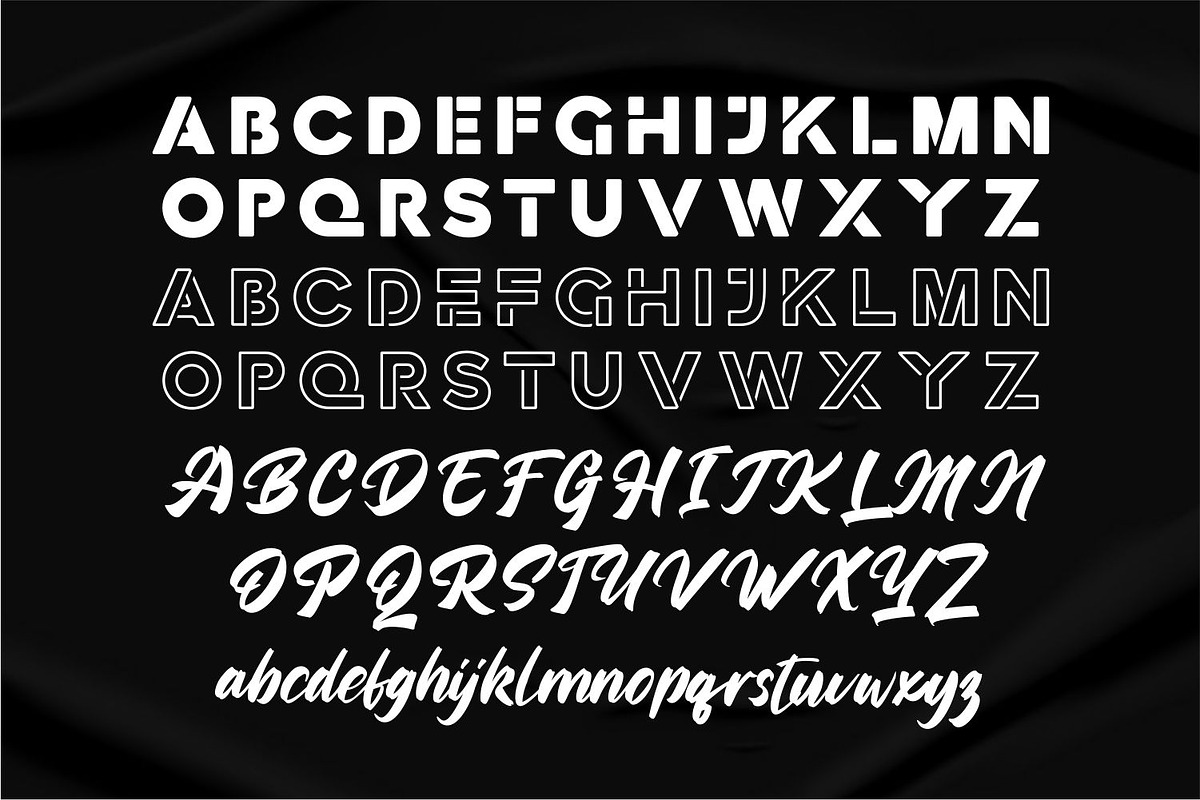 Helva Ventura Font Duo Sans Script, a Script Font by WhymoreArt (Photo 9 of 10)