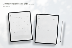 Digital Planner 2024 | Paper Texture