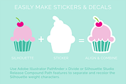 I Heart Cupcakes Dingbat Font, a Symbol Font by k.becca (Thumbnail 3 of 5)
