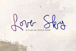 Love Sky font