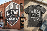 Austin Texas Shield Logo Template, a Branding & Logo Template by Aura Canyon HQ (Thumbnail 1 of 4)