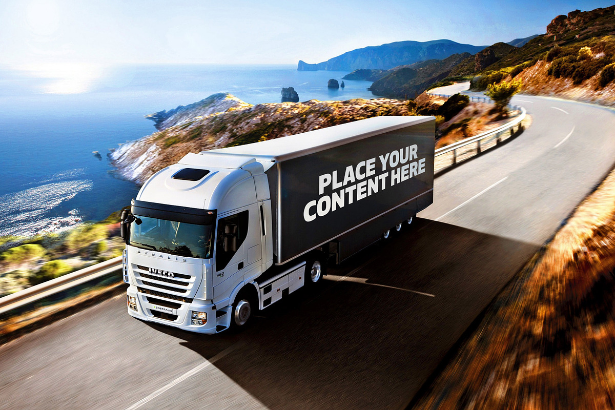 Truck Trailer Mockup Bundle #1, a Mockup by vraiana (Photo 8 of 26)