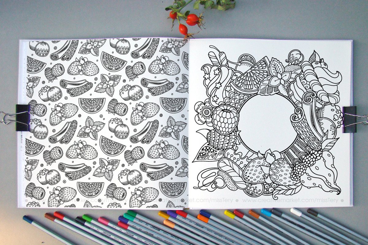 Dessert. Graphic illustrations set, a Decorative Illustration by Color and Decor (Photo 4 of 7)