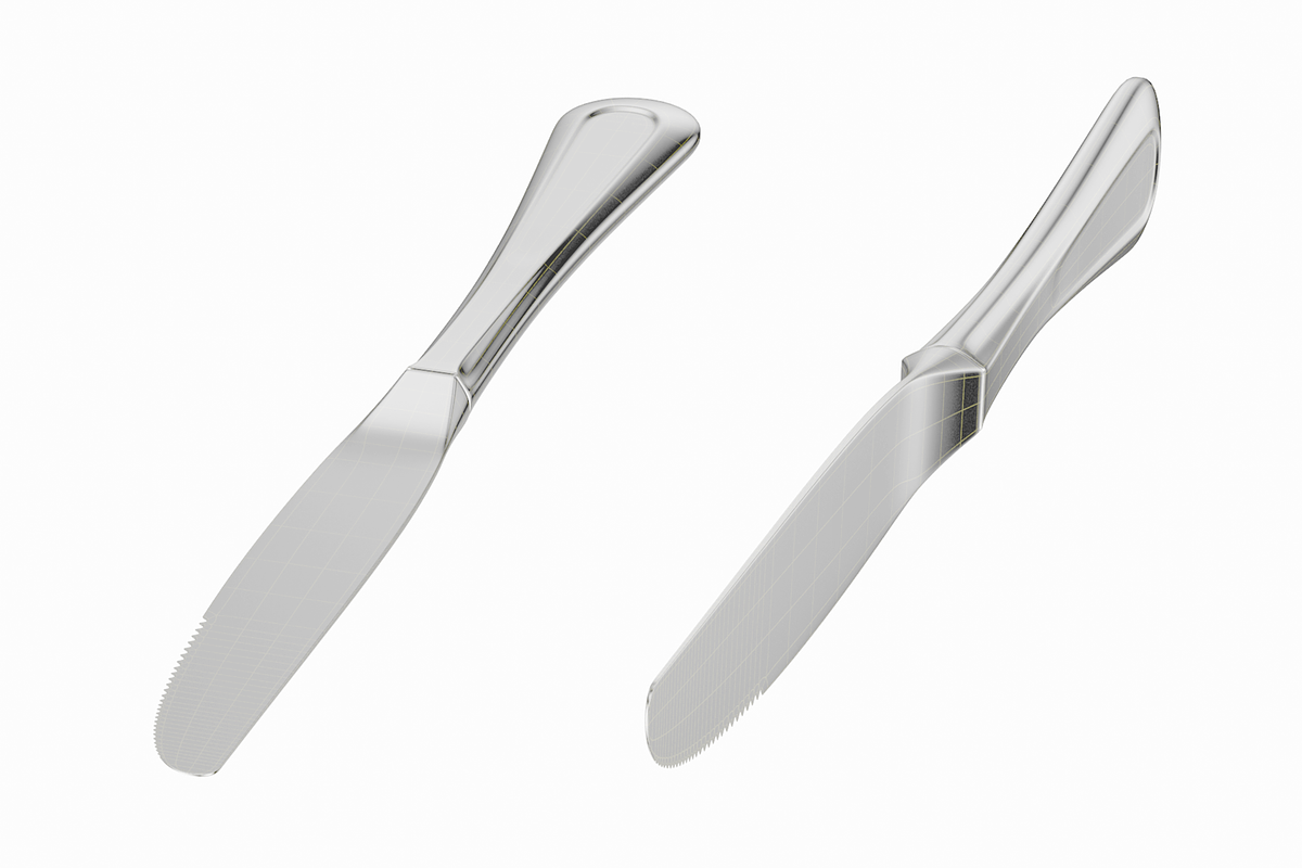 Dessert Knife Classic Cutlery, an Object 3D Model by VK Studio (Photo 6 of 7)