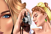 Procreate eyebrows stamp brushes, a Brush Add-On by MajorArtTm (Thumbnail 3 of 4)