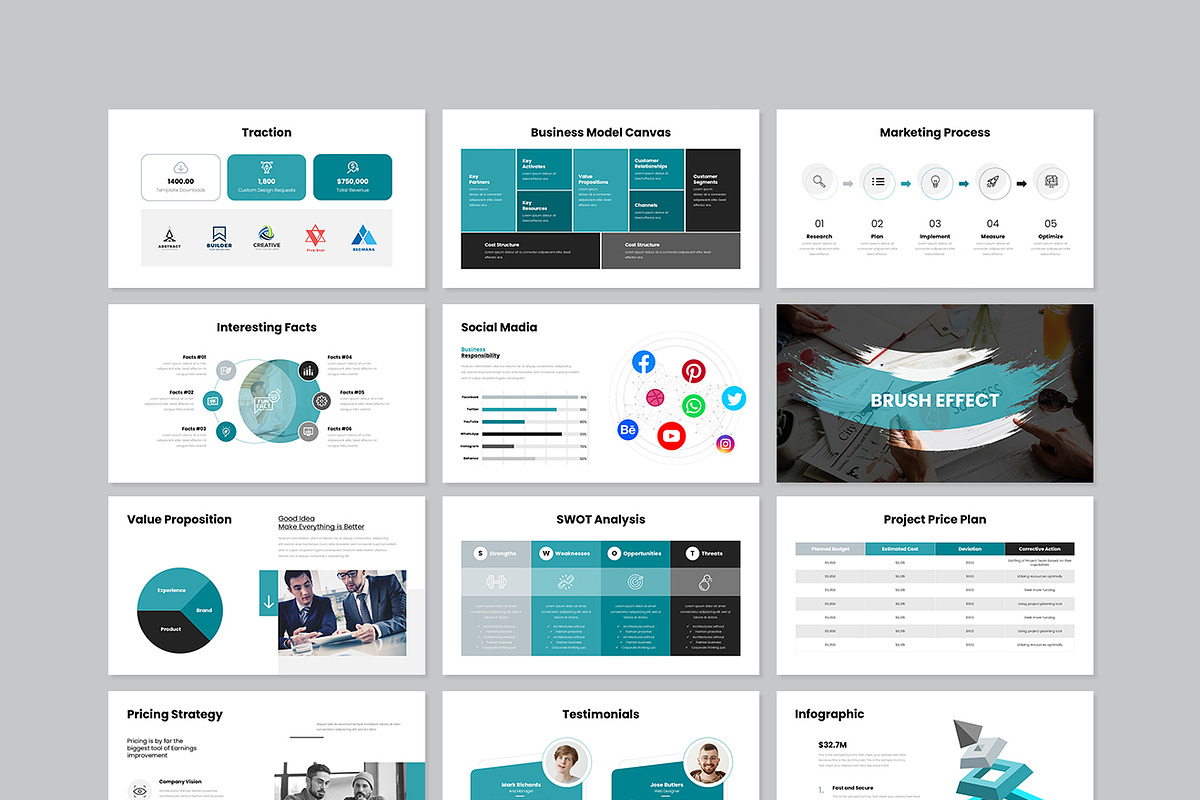 Pitch-Deck Presentation Template, a Presentation Template by GenerousArt (Photo 8 of 8)