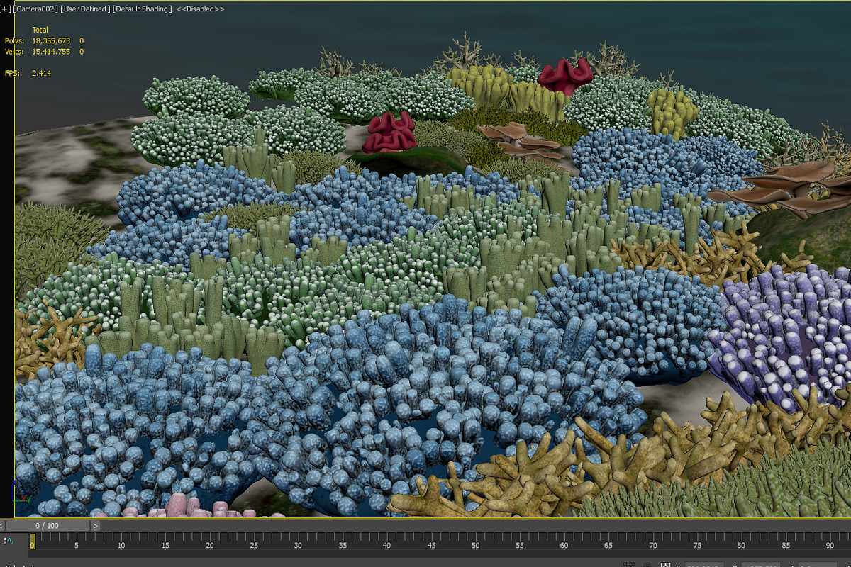3D Cartoon Underwater Coral Reef Hab, an Environmental 3D Model by NOMODOL (Photo 19 of 24)