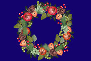 Rustic Wreath 1, an Illustration by Dana Designs (Thumbnail 3 of 3)