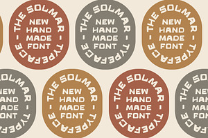 Solmar Typeface Handmade Font