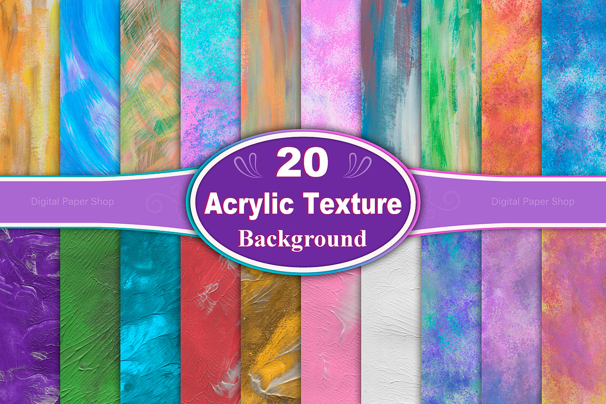 Modern Abstract Acrylic Textures, a Texture Graphic by Digital Studio (Photo 1 of 5)