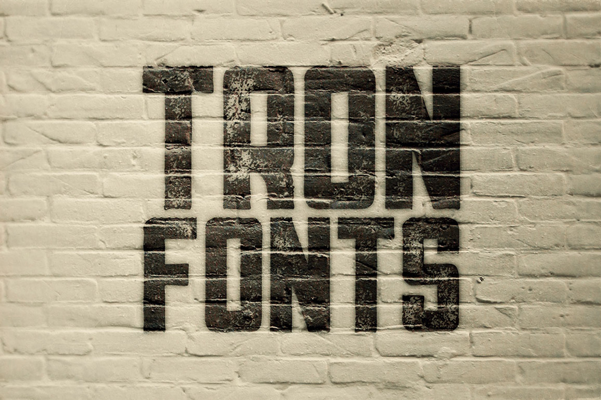 Tron - Display Font preview 5