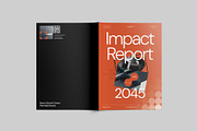 Modern Geometric Impact Report, a Brochure Template by fakhroo (Thumbnail 2 of 9)