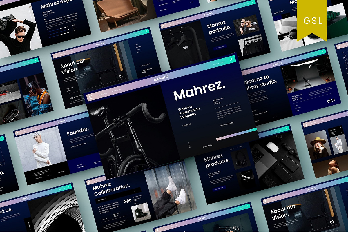 Mahrez - Business Google Slide Templ, a Presentation Template by Dens Creative Studio (Photo 1 of 6)