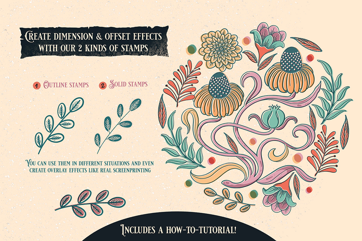 Procreate Design Brush Stamp Kit 1, a Brush Add-On by Debi Sementelli (Photo 14 of 30)