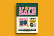 Spring Sale Flyer, a Flyer Template by megarez (Thumbnail 1 of 3)